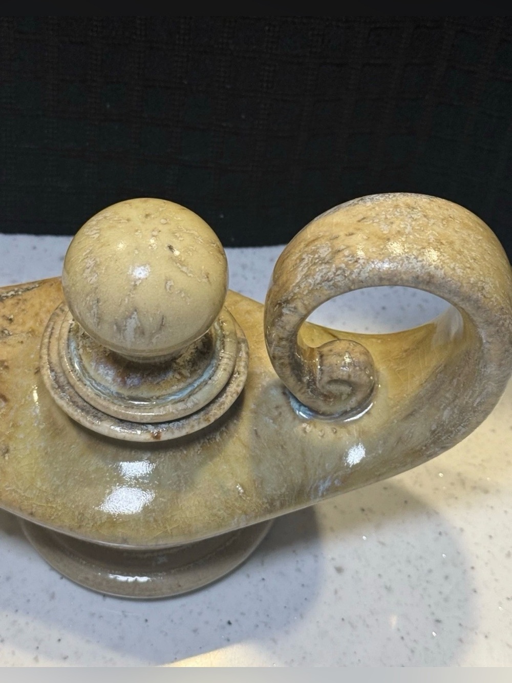 1970's Vintage MCM Bill & Vive Mohl Studio Art
Pottery Genie Oil Lamp -Signed - Picture 4 of 9